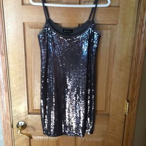 Gray Sequin Dress